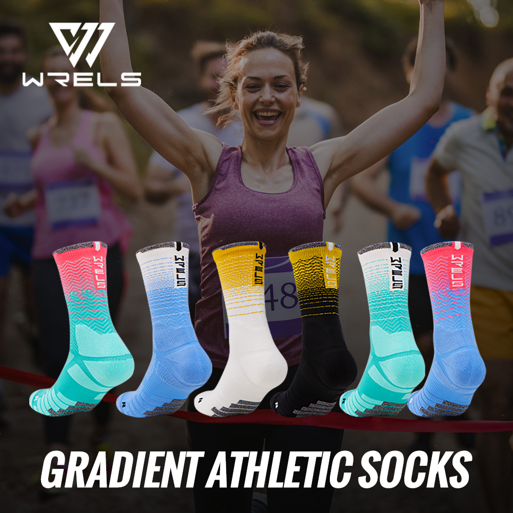 Athletic Sock Cushion - WRELS 1/2/3 Мягкие спортивные носки, дышащие