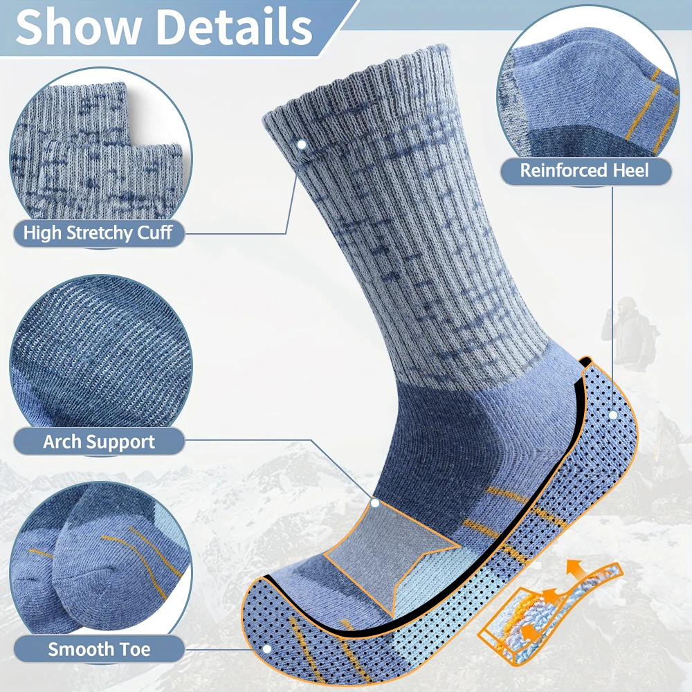 5 пар женских зимних шерстяных – обзор и цена Wool Hiking Sock