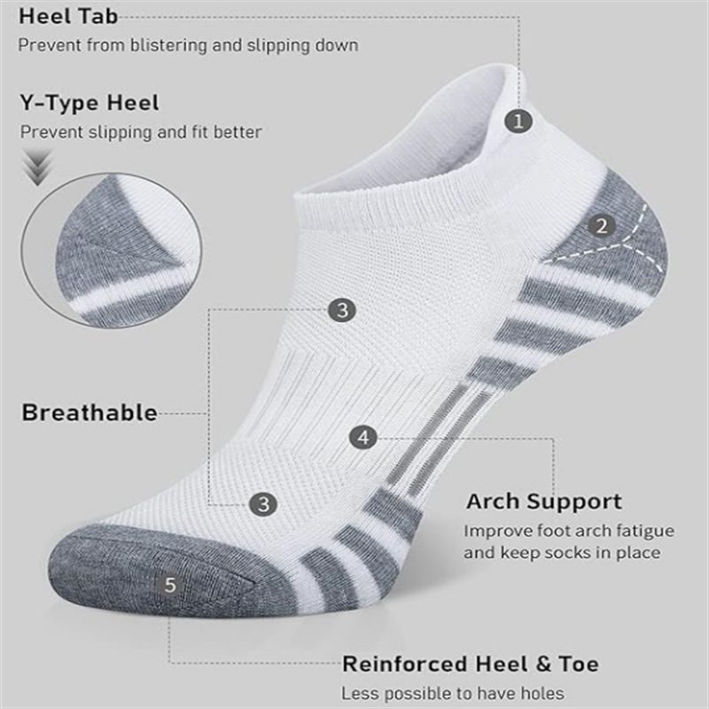 12 пар амортизирующих дышащих  – обзор и цена Athletic Sock Cushion