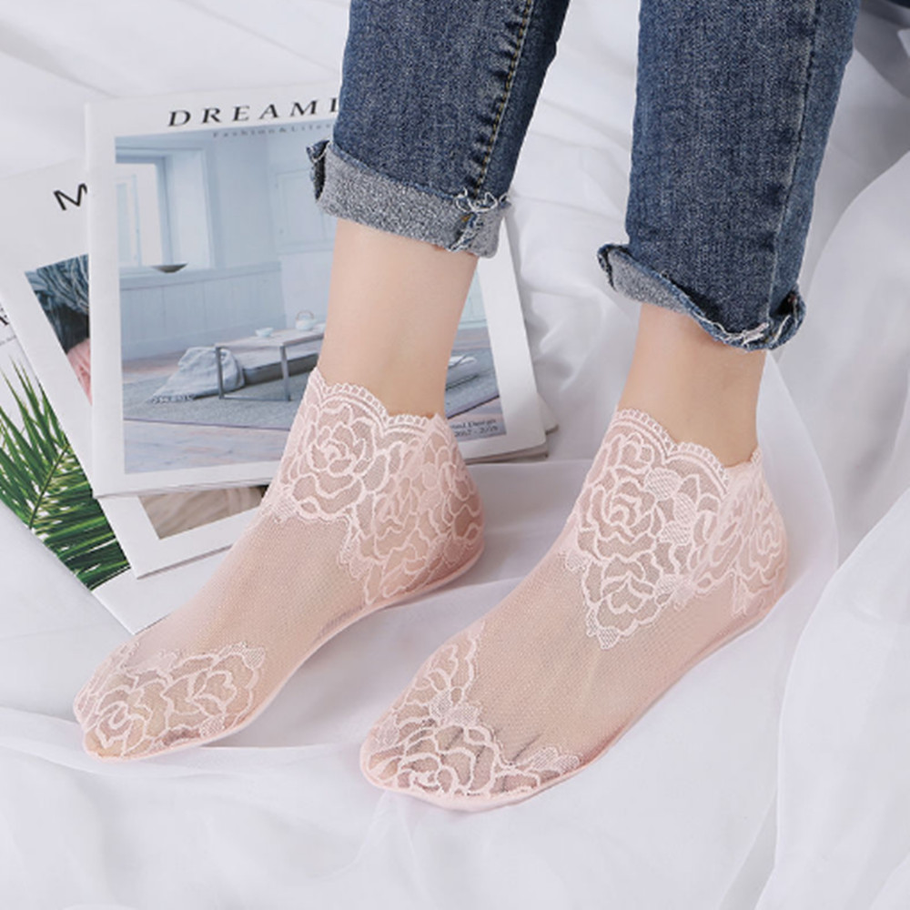 Женские кружевные тонкие носки – обзор и цена Invisibility Sock Loafer