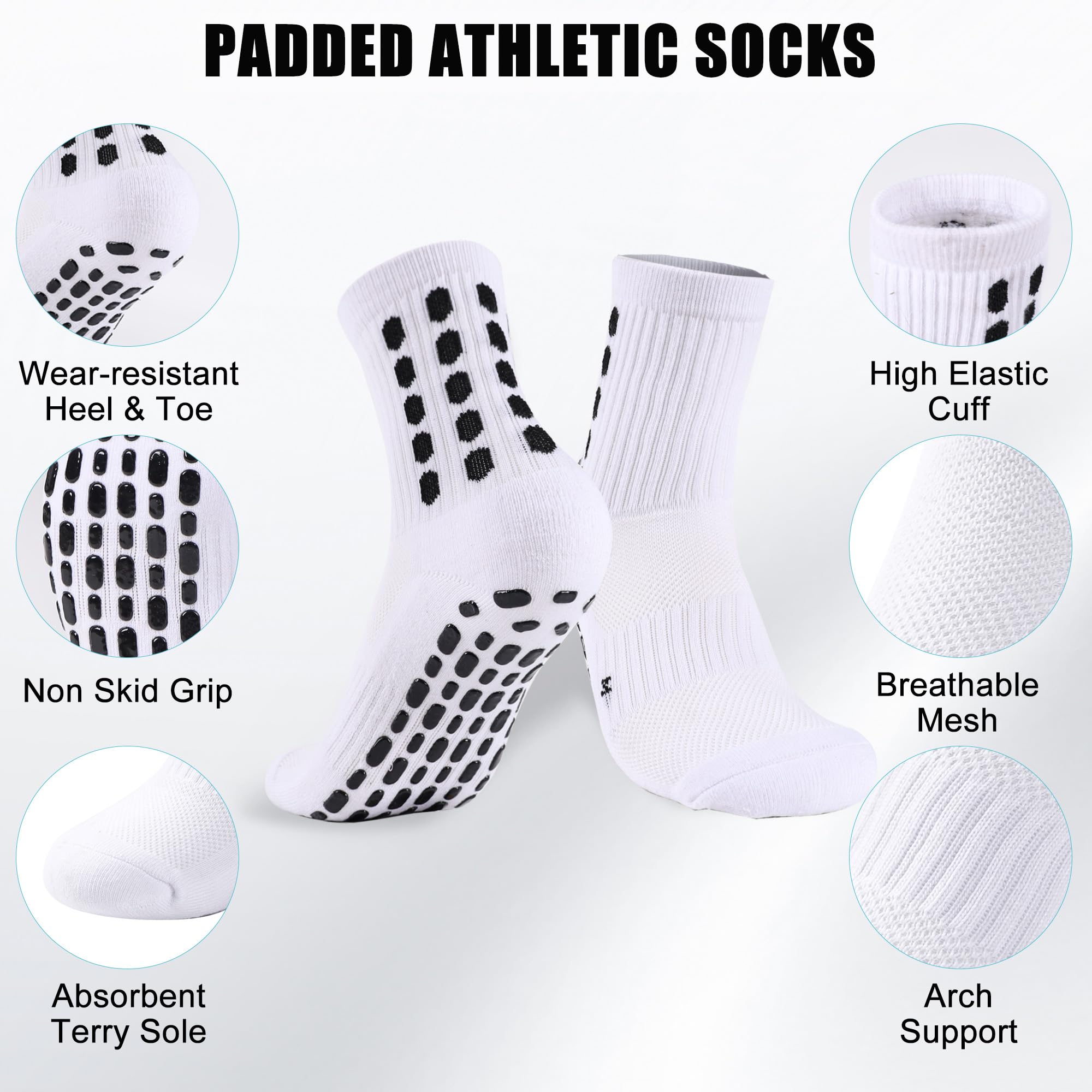 4/8 пар детских футбольных нос – обзор и цена Athletic Sock Cushion