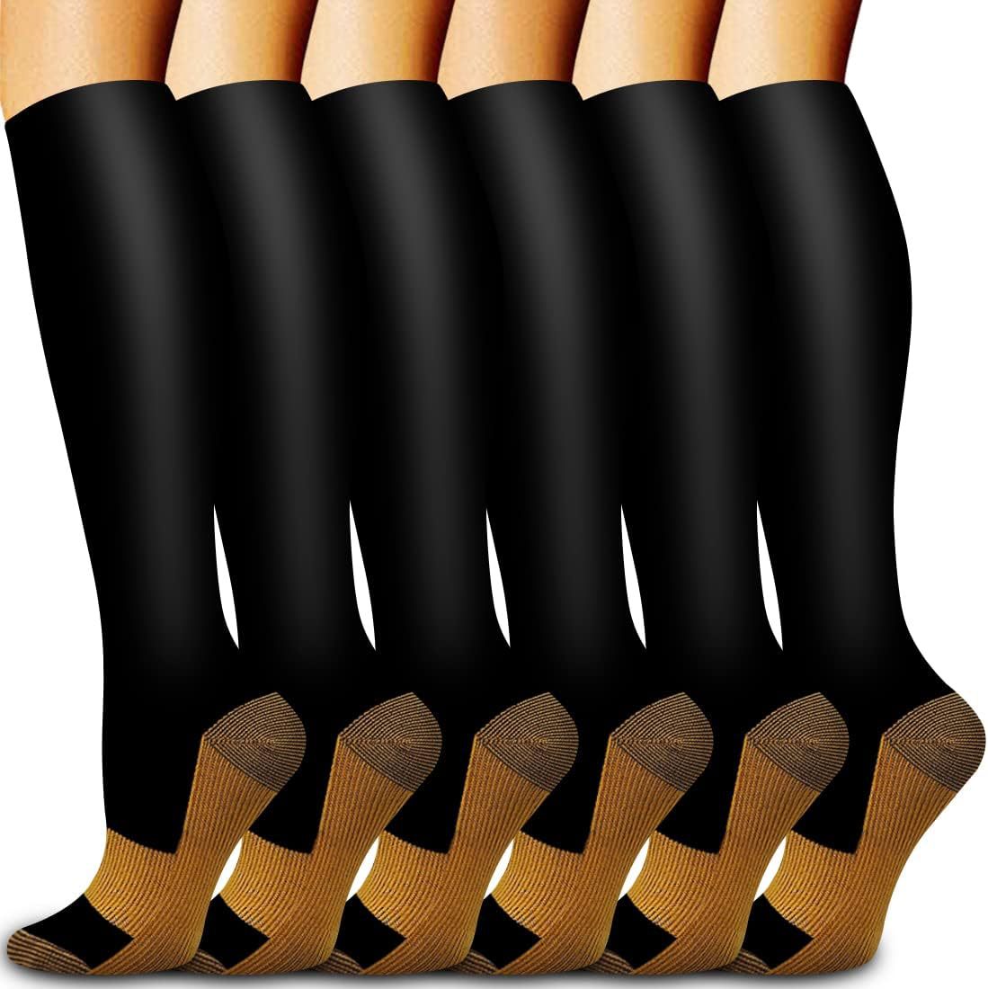 6 пар однотонных медных компре – обзор и цена Compression Sock Medical
